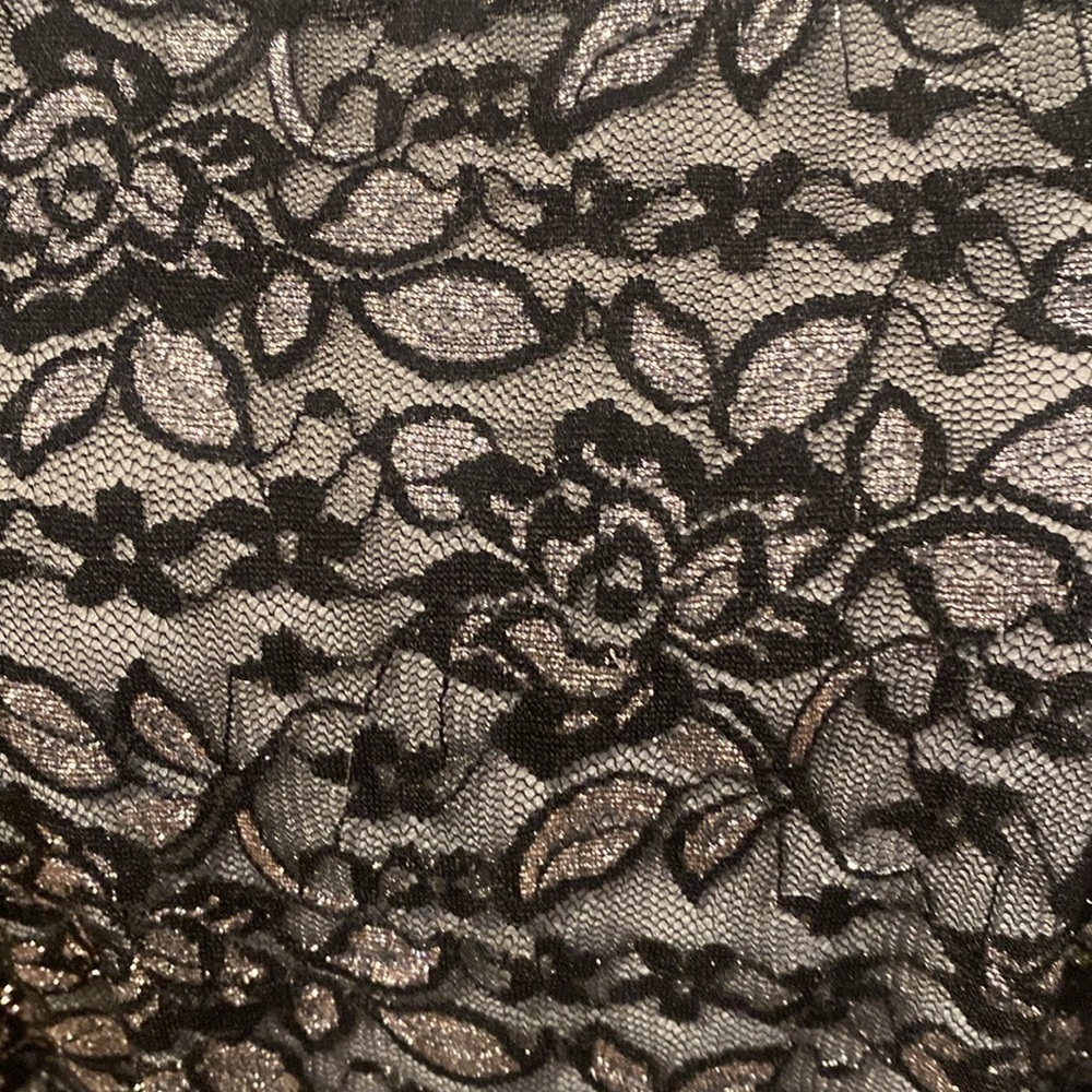 Black & Silver Lace Camisole - Picture 3 of 8